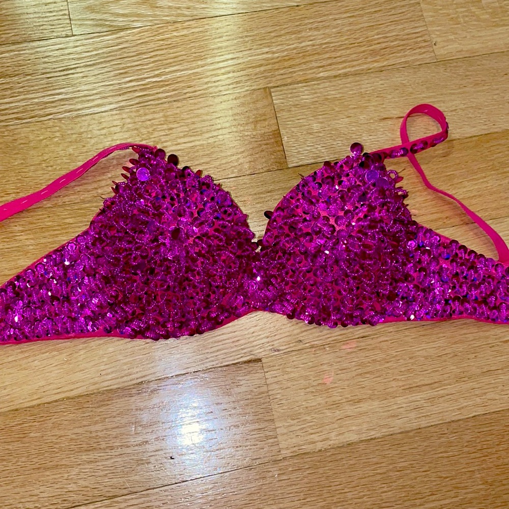 Purple sequin bra size 34A/B